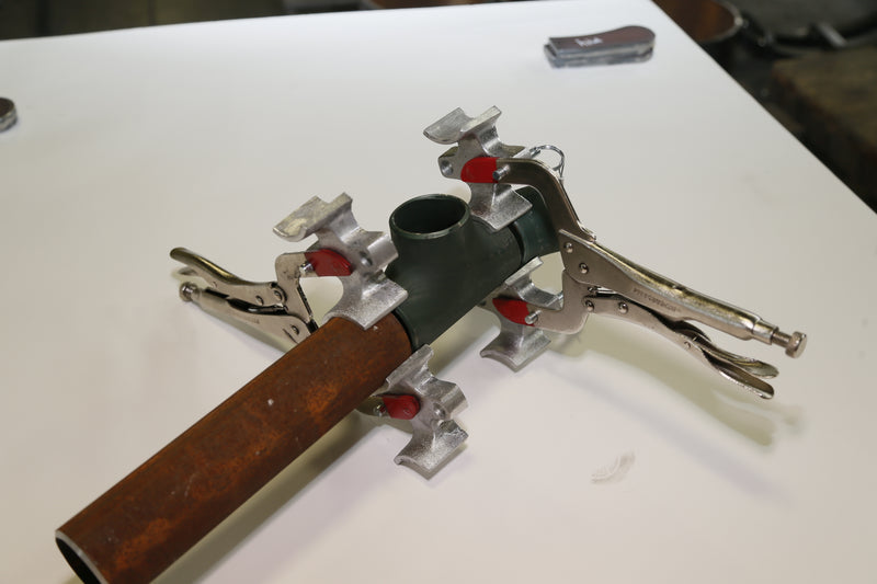 Welders 3rd Hand angle view with fitting